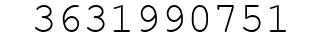 Number 3631990751.