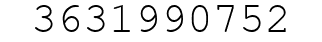 Number 3631990752.