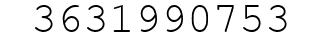 Number 3631990753.