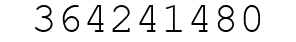 Number 364241480.