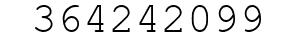 Number 364242099.