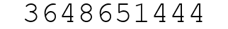 Number 3648651444.