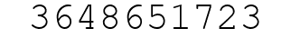 Number 3648651723.