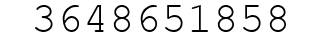 Number 3648651858.
