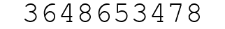 Number 3648653478.