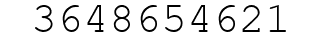 Number 3648654621.