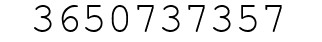 Number 3650737357.