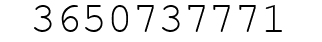Number 3650737771.