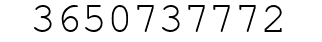 Number 3650737772.