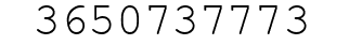 Number 3650737773.