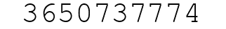 Number 3650737774.