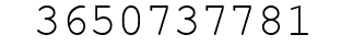Number 3650737781.
