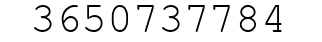Number 3650737784.