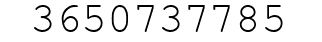 Number 3650737785.