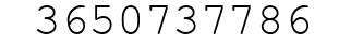 Number 3650737786.