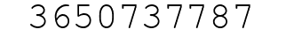 Number 3650737787.