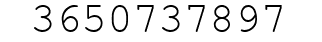Number 3650737897.