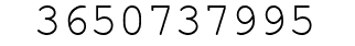 Number 3650737995.