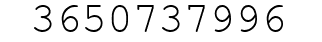 Number 3650737996.