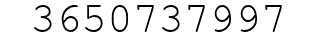 Number 3650737997.