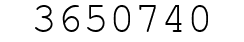 Number 3650740.