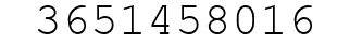 Number 3651458016.