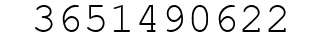Number 3651490622.