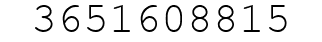 Number 3651608815.