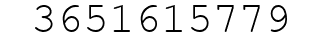 Number 3651615779.