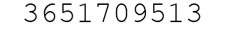 Number 3651709513.