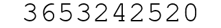 Number 3653242520.