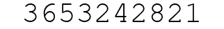 Number 3653242821.