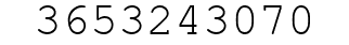 Number 3653243070.