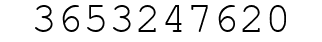 Number 3653247620.