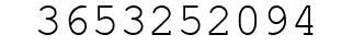 Number 3653252094.