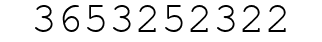 Number 3653252322.