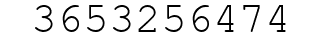 Number 3653256474.