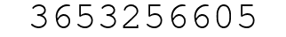 Number 3653256605.