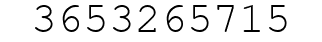 Number 3653265715.