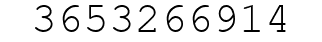 Number 3653266914.
