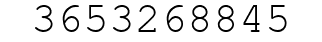 Number 3653268845.