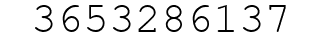 Number 3653286137.