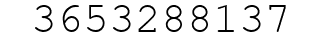 Number 3653288137.