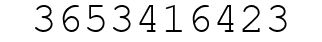 Number 3653416423.