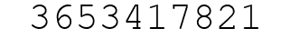 Number 3653417821.