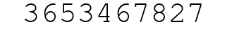 Number 3653467827.