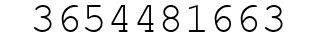 Number 3654481663.