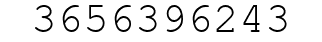 Number 3656396243.