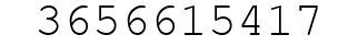 Number 3656615417.