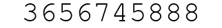 Number 3656745888.
